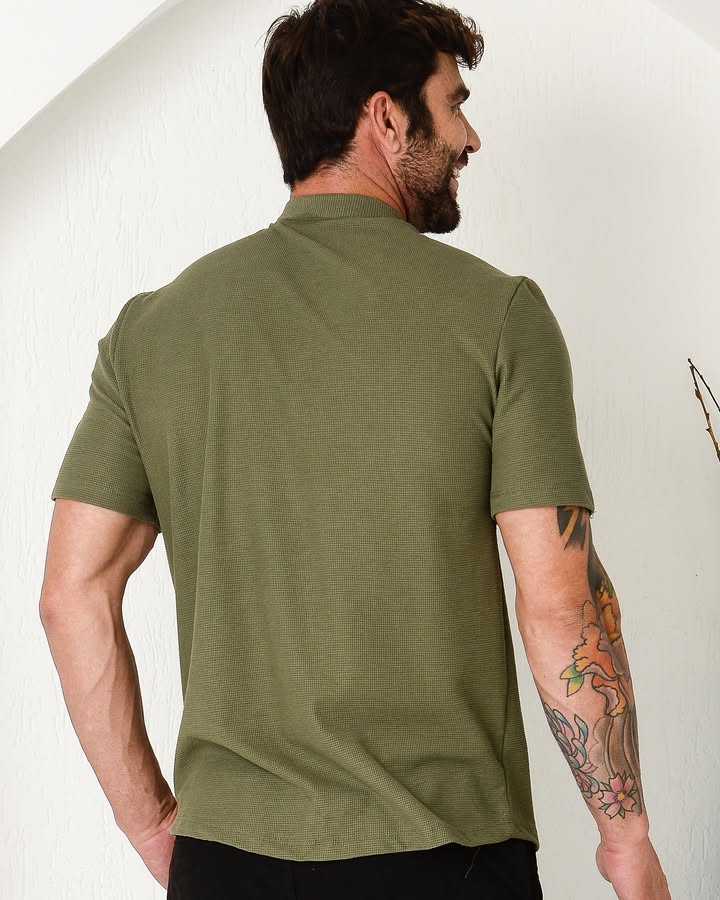 Camisa Tricot Gola Padre