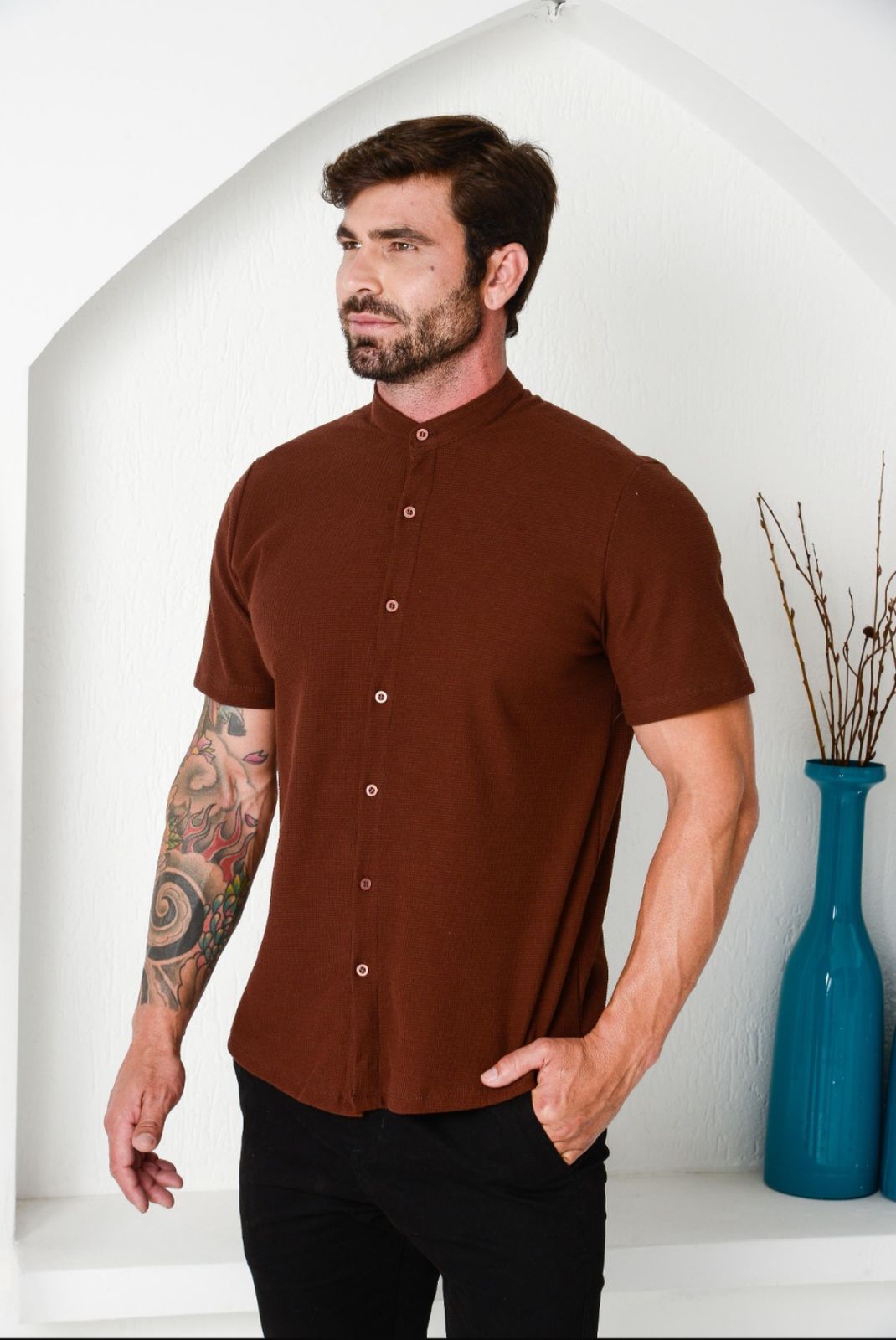 Camisa Tricot Gola Padre