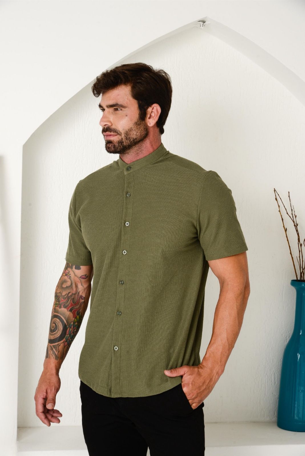 Camisa Tricot Gola Padre