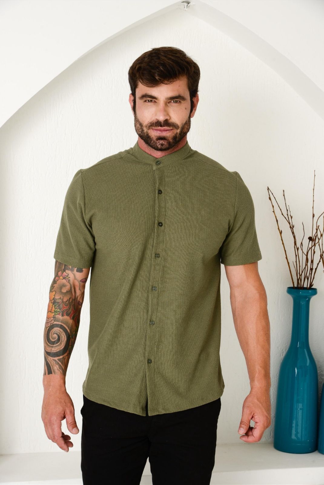 Camisa Tricot Gola Padre