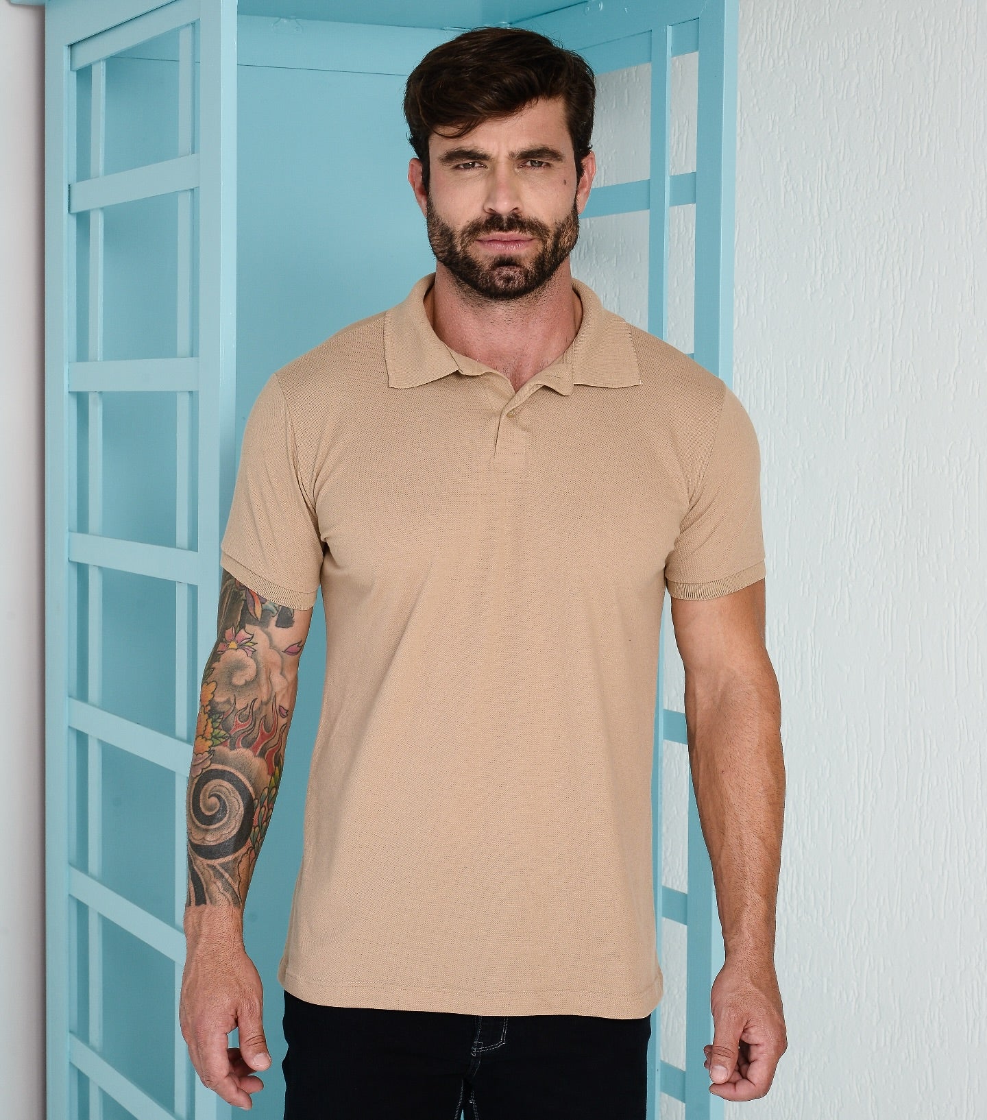 Polo Piquet Com Elastano Lisa