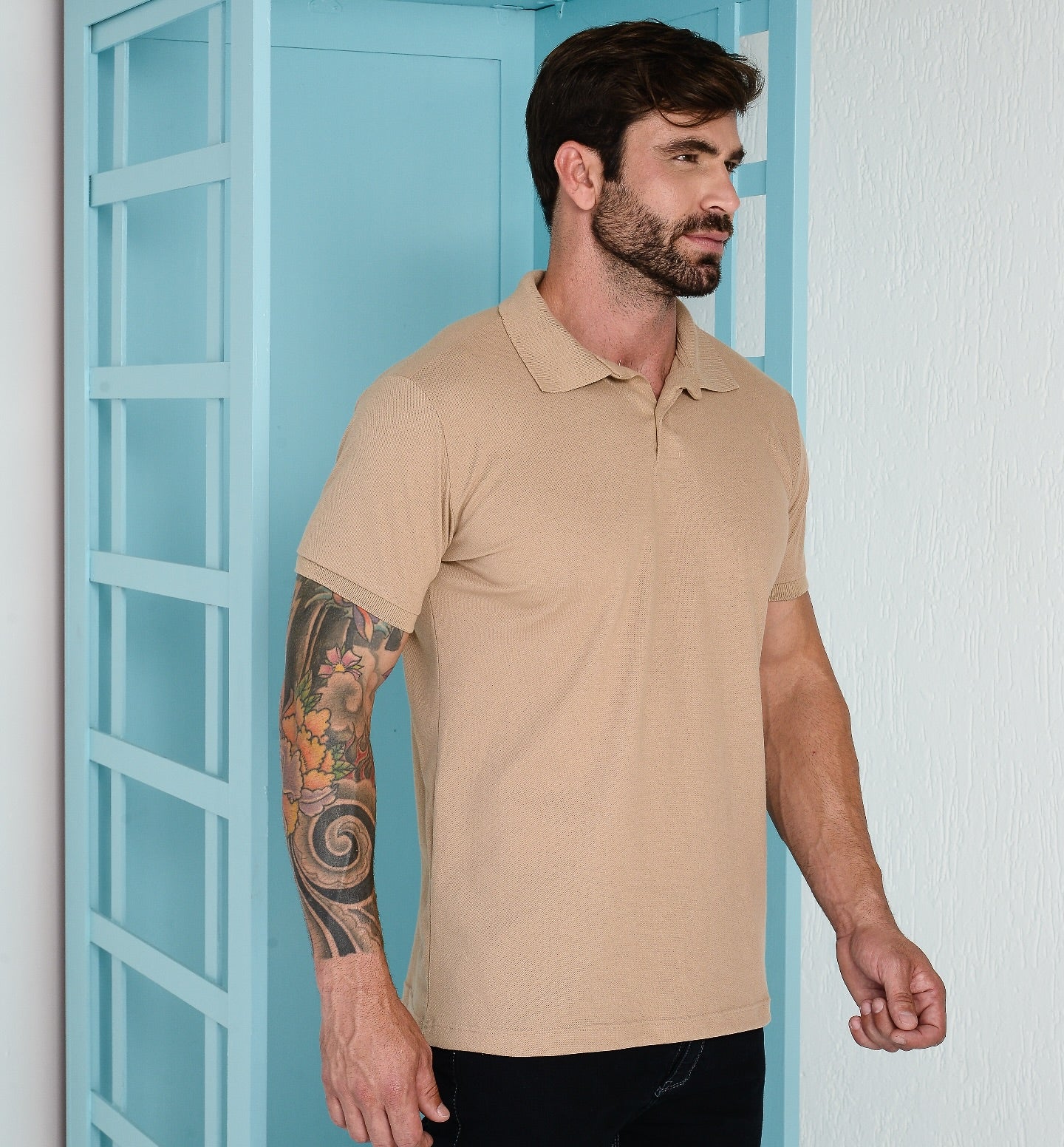 Polo Piquet Com Elastano Lisa