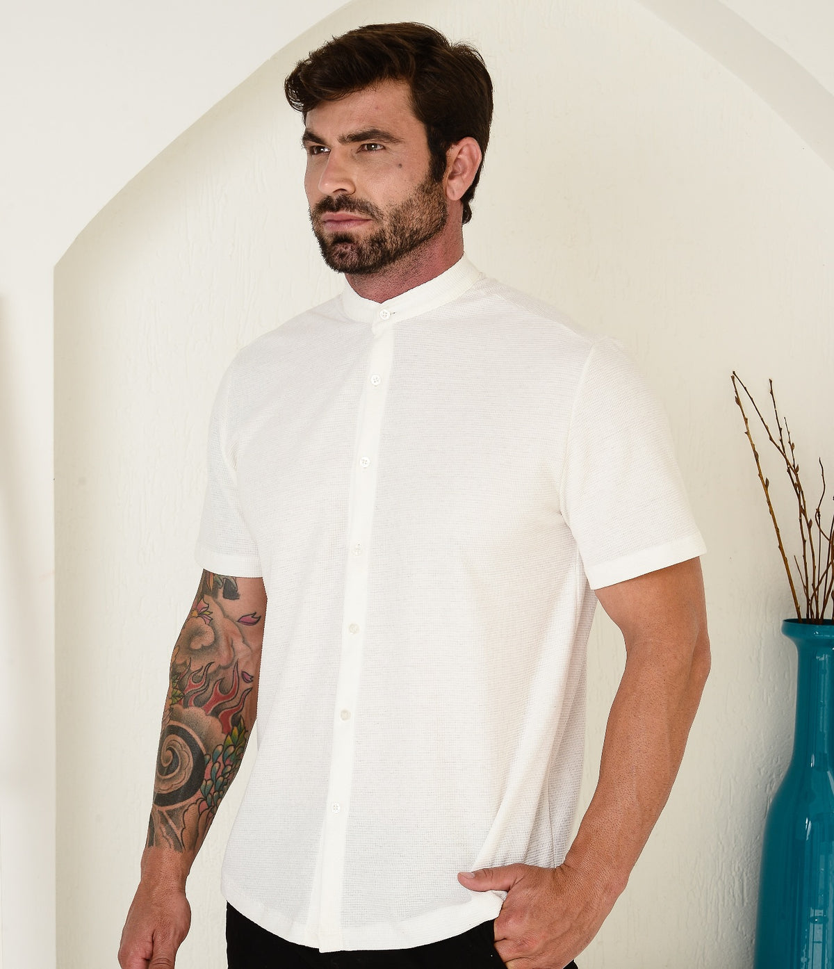Camisa Tricot Gola Padre
