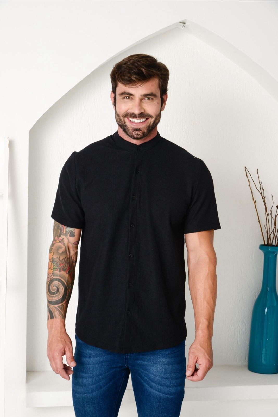Camisa Tricot Gola Padre