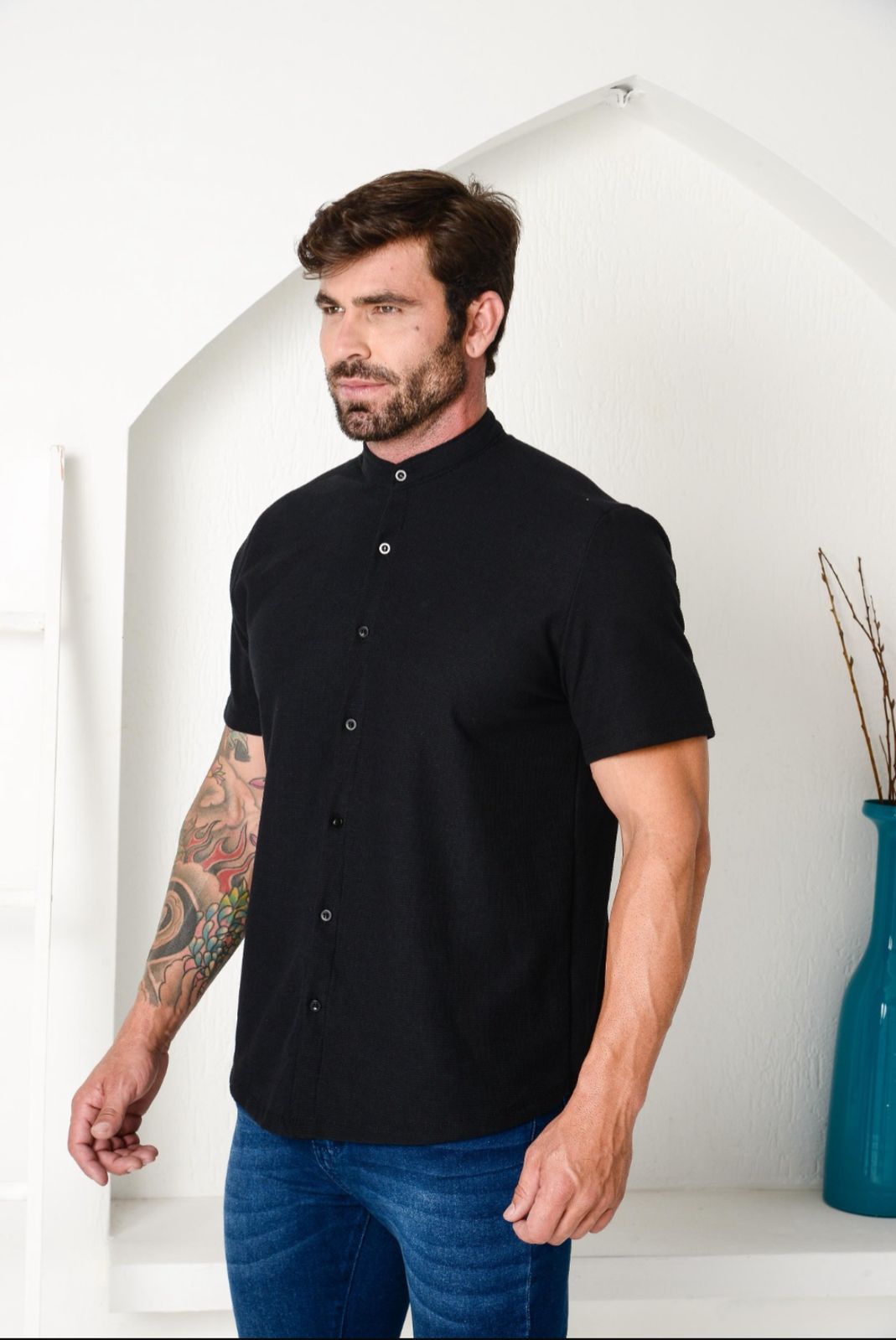 Camisa Tricot Gola Padre