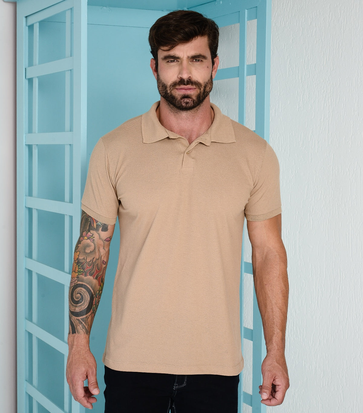 Polo Piquet Com Elastano Lisa