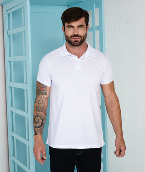 Polo Piquet Com Elastano Lisa